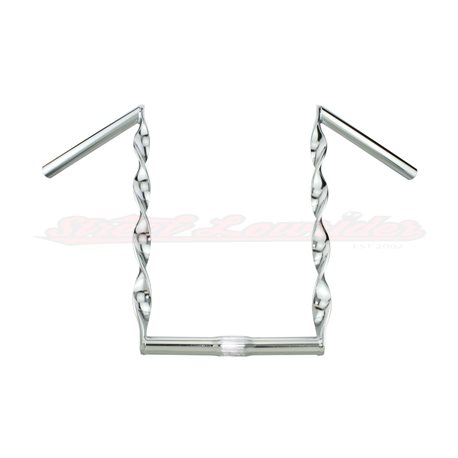 Apehanger 15" Handlebars Flat Twisted Chrome