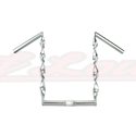 Apehanger 15 Handlebars Flat Twisted Chrome"